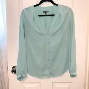 Like new Express teal blouse size medium